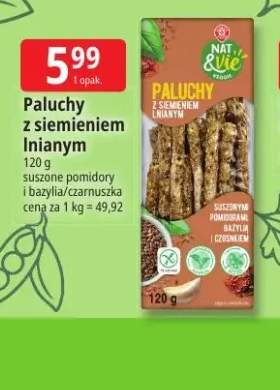 Paluchy z siemieniem lnianym suszone pomidory i bazylia Nat & Vie +1 wariant