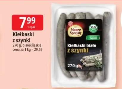 Kiełbaski białe z szynki Nasze Specjały +1 wariant