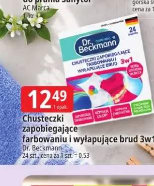 Chusteczki zapobiegające farbowaniu i wyłapujące brud 3w1 Dr. Beckmann