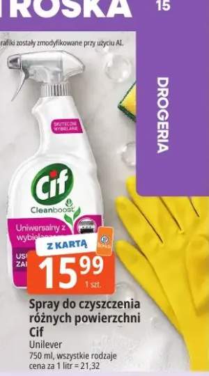 Spray do czyszczenia różnych powierzchni Cif