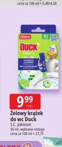 Żelowy krążek do wc Duck