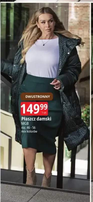 Płaszcz damski dwustronny MGB