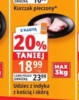 Udziec z indyka z kością i skórą