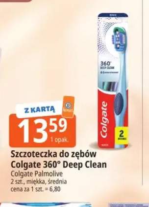 Szczoteczka do zębów Colgate 360° Deep Clean średnia 2-pak +1 wariant