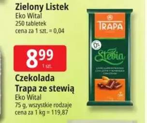 Czekolada Trapa ze stewią