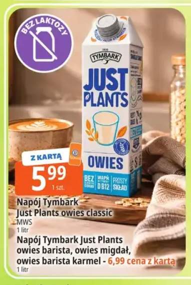 Napój Tymbark Just Plants owies classic +3 warianty
