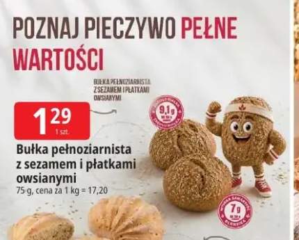 Bułka pełnoziarnista z sezamem i płatkami owsianymi La Lorraine