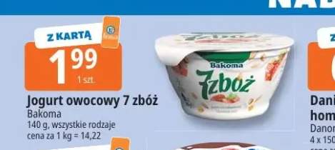 Jogurt owocowy 7 zbóż Bakoma