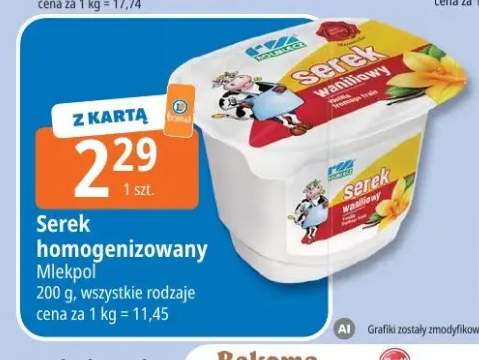 Serek homogenizowany Mlekpol