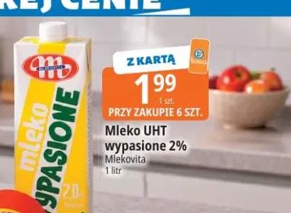 Mleko UHT wypasione Mlekovita 2%