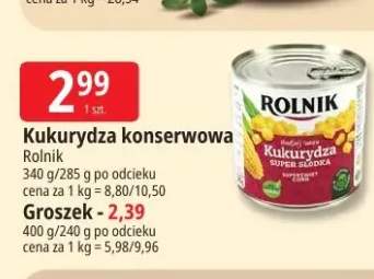 Kukurydza konserwowa Rolnik +1 wariant