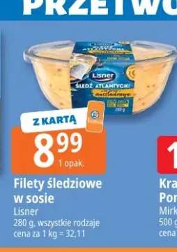 Filety śledziowe w sosie Lisner