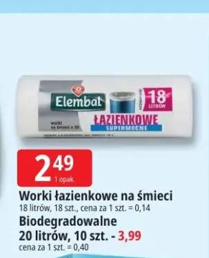 Worki łazienkowe na śmieci 18 l Elembat +1 wariant
