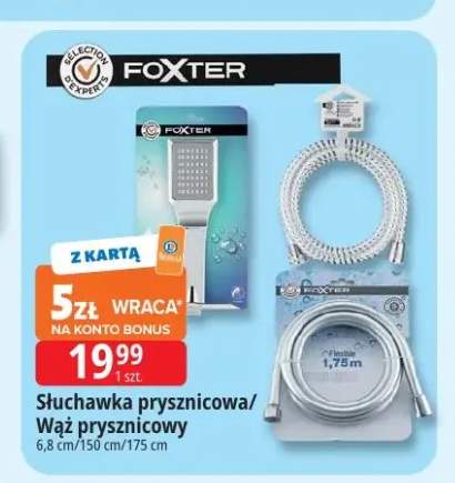 Wąż prysznicowy Foxter 150 cm +2 warianty