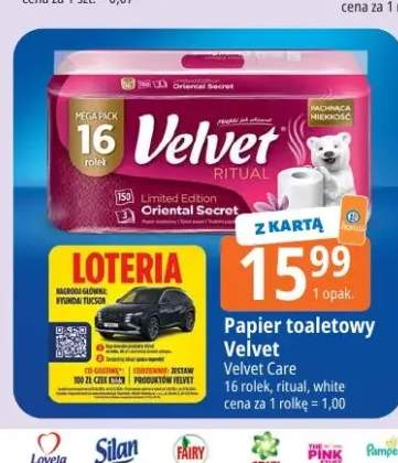 Papier toaletowy Velvet ritual 16-pak +1 wariant