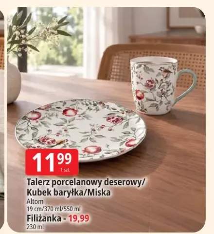 Talerz porcelanowy deserowy Altom 19 cm +3 warianty