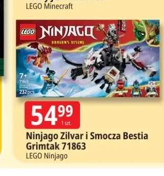 Klocki Ninjago Zilvar i Smocza Bestia Grimtak 71863 LEGO