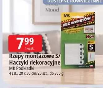 Rzepy montażowe S Mk Podkładki +1 wariant