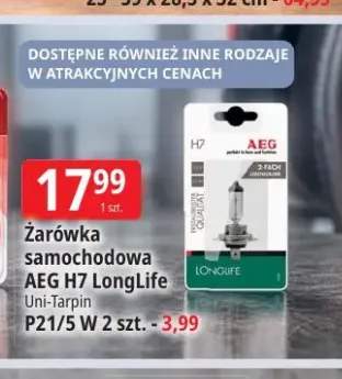 Żarówka samochodowa Aeg H7 LongLife +1 wariant