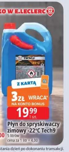 Płyn do spryskiwaczy zimowy -22°C Tech9