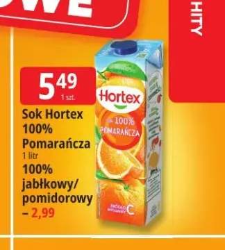 Sok Hortex pomarańcza 100% +2 warianty
