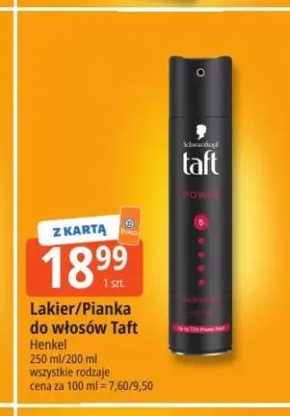 Lakier do włosów Taft +1 wariant