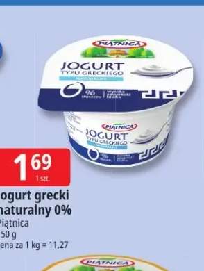 Jogurt grecki naturalny Piątnica 0%