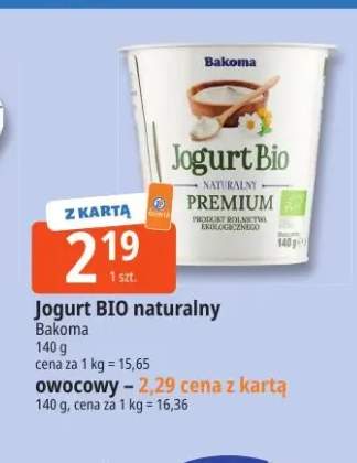 Jogurt Bio naturalny Bakoma +1 wariant