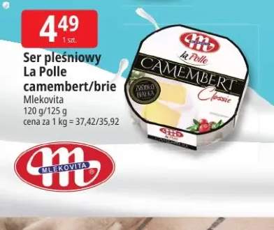 Ser pleśniowy La Polle camembert Mlekovita +1 wariant