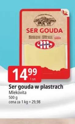 Ser gouda w plastrach Mlekovita