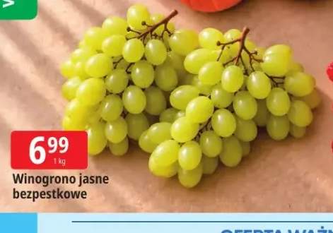 Winogrona jasne bezpestkowe