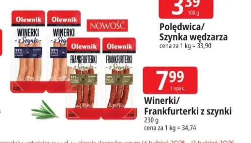 Winerki z szynki Olewnik +1 wariant