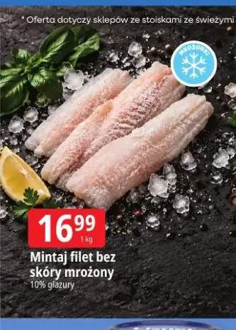 Mintaj filet bez skóry mrożony