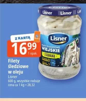 Filety śledziowe w oleju Lisner