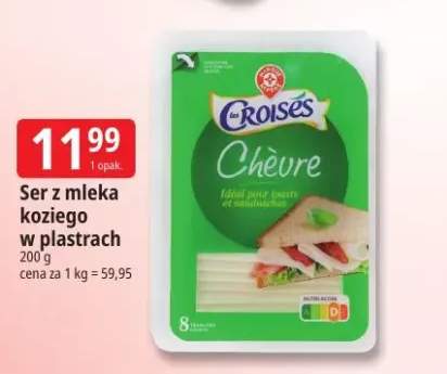Ser z mleka koziego w plastrach Les Croisés