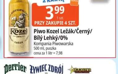 Piwo Kozel Ležák +3 warianty