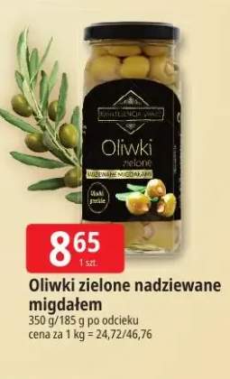 Oliwki zielone nadziewane migdałem Kwintesencja Smaku