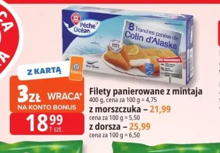 Filety panierowane z mintaja Pêche Océan +2 warianty