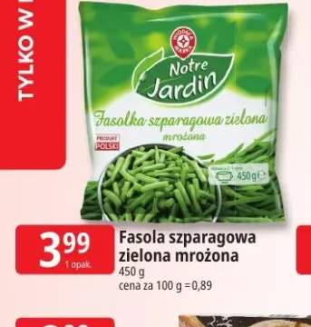 Fasola szparagowa zielona mrożona Notre Jardin