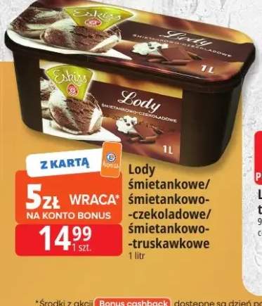 Lody śmietankowo-czekoladowe Eskiss +2 warianty