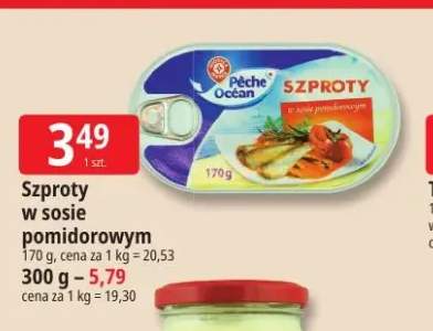 Szproty w sosie pomidorowym Pêche Océan