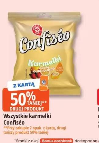 Karmelki o smaku owocowym Confiséo +1 wariant