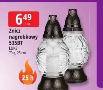 Znicz nagrobkowy 535BT Luks