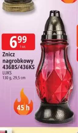 Znicz nagrobkowy 436BS Luks +1 wariant