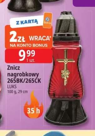 Znicz nagrobkowy 265CK Luks +1 wariant
