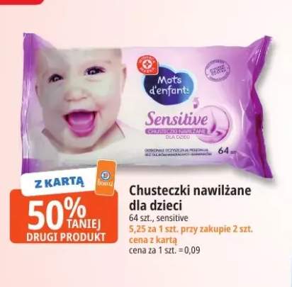 Chusteczki nawilżane dla dzieci Sensitive Mots d'enfants