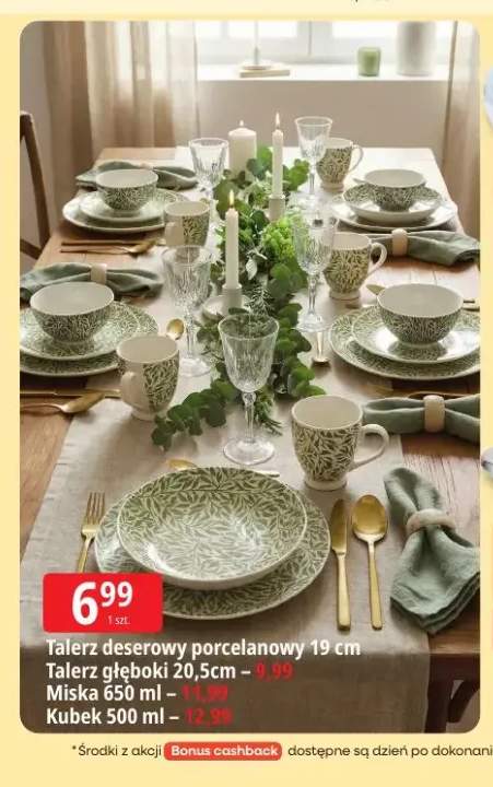 Talerz deserowy porcelanowy 19 cm +3 warianty