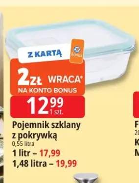 Pojemnik szklany z pokrywką 0,55 l +2 warianty