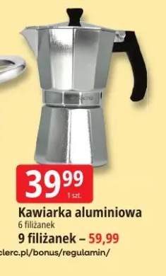 Kawiarka aluminiowa 6 filiżanek +1 wariant