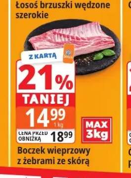 Boczek wieprzowy z żebrami ze skórą